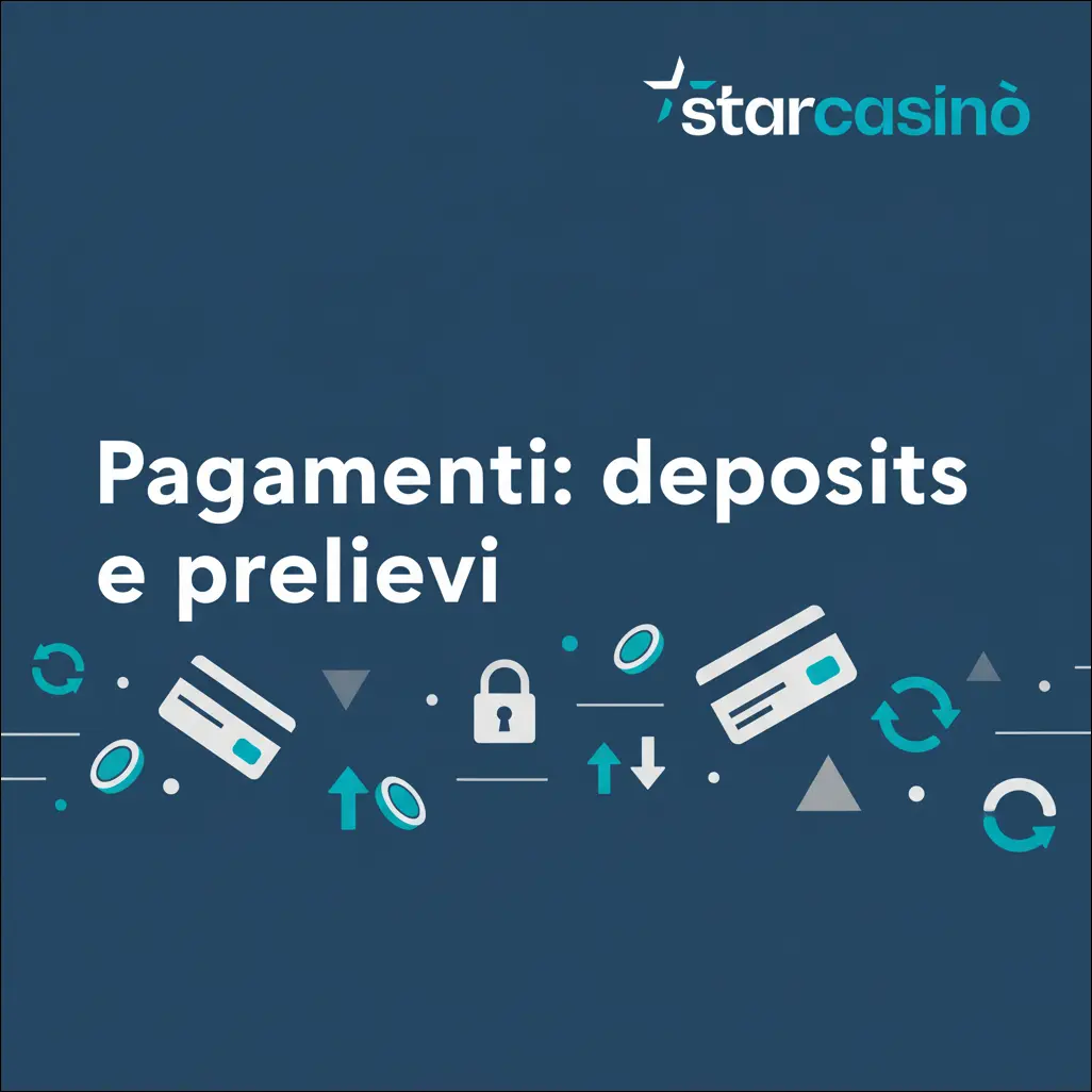 Pagamenti depositi e prelievi